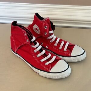 Converse Kids Red Canvas High-Tops